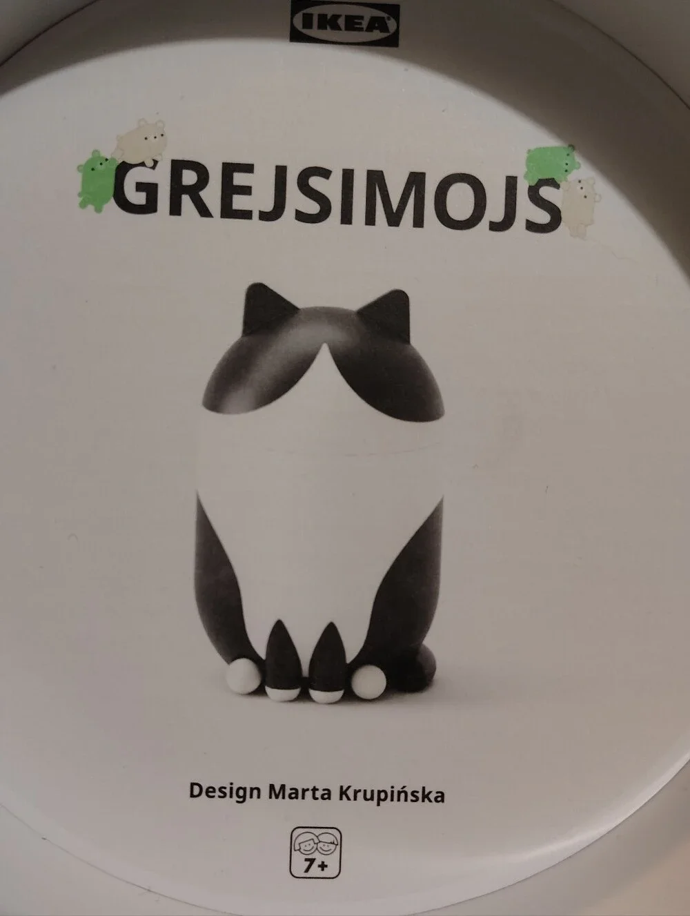 GREJSIMOJS Cat Container - Black and White